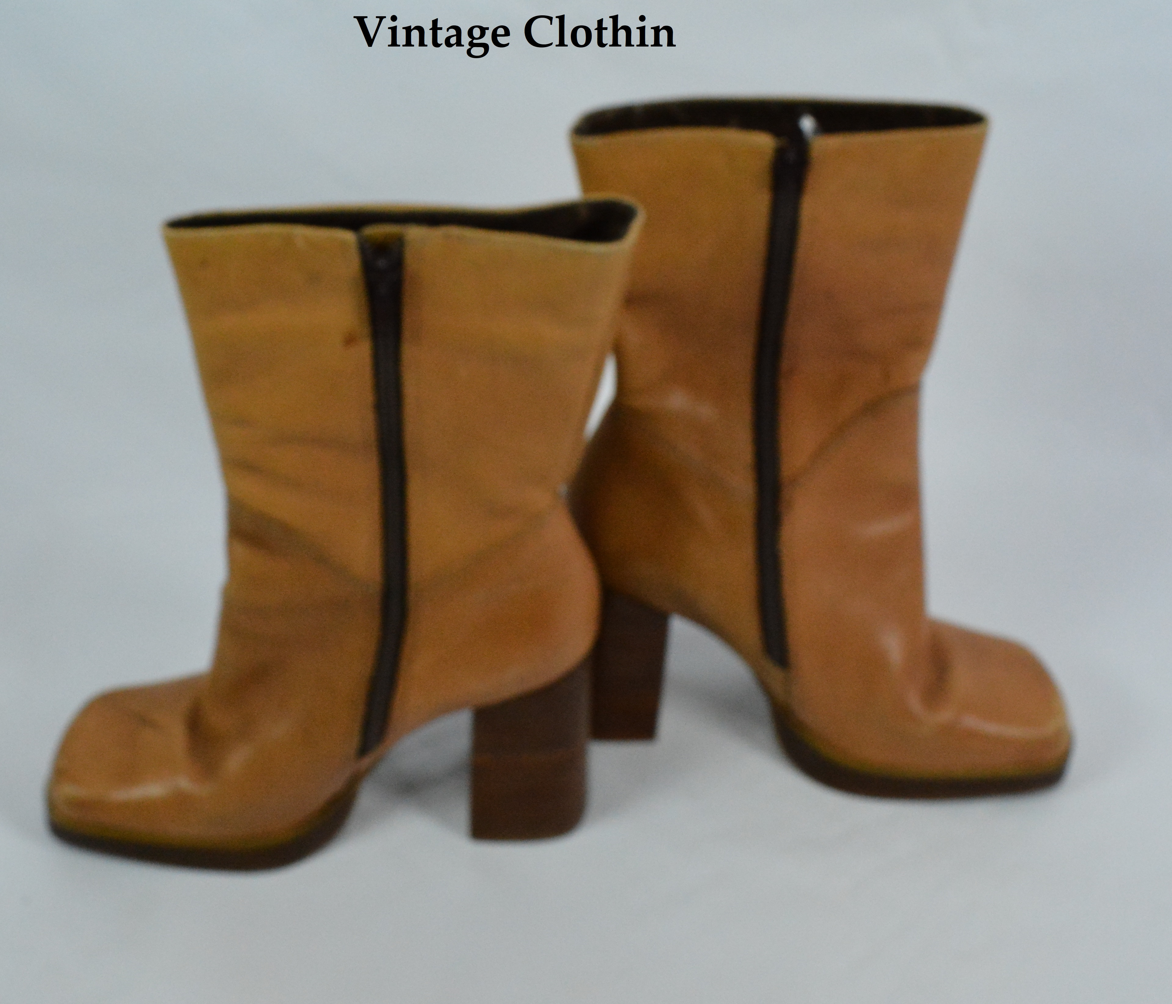 70s style platform boots